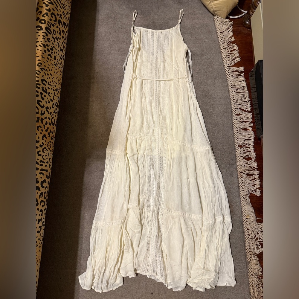 Papaya Cream Maxi Dress Women’s Large Boho Tiered New With Tags